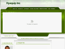 Tablet Screenshot of hyaquipinc.com